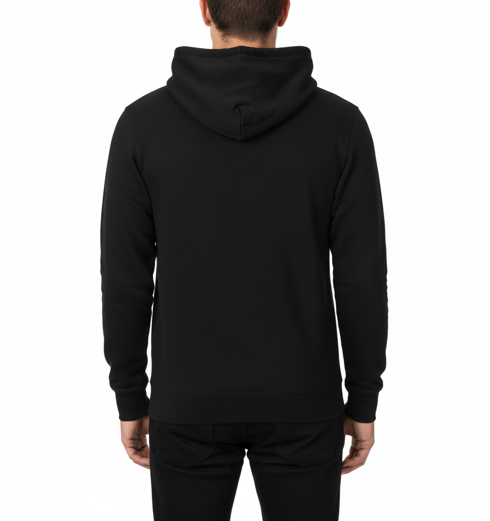 Sweat à Capuche noir RIDERPASS