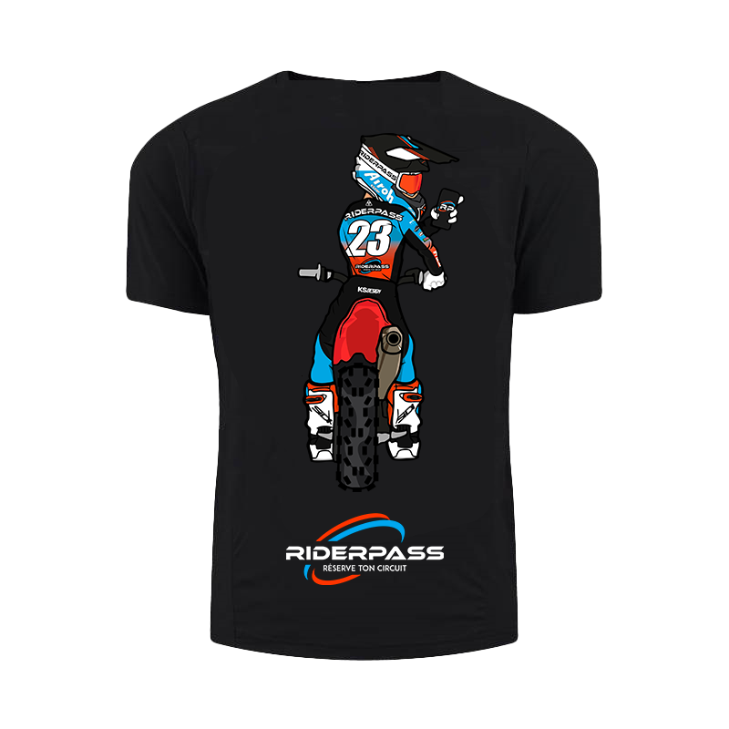 T-shirt RIDERPASS Noir Enfant