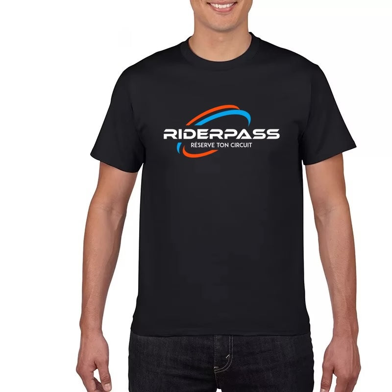 T-shirt RIDERPASS Homme Noir manches courtes